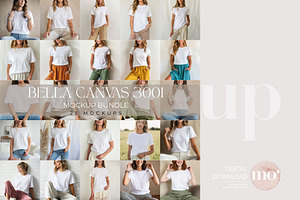 Bella Canvas 3001 Mockup Bundle