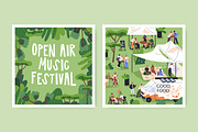 Open-air music fest posters, banner, a Background Graphic by Good Studio (Thumbnail 4 of 11)