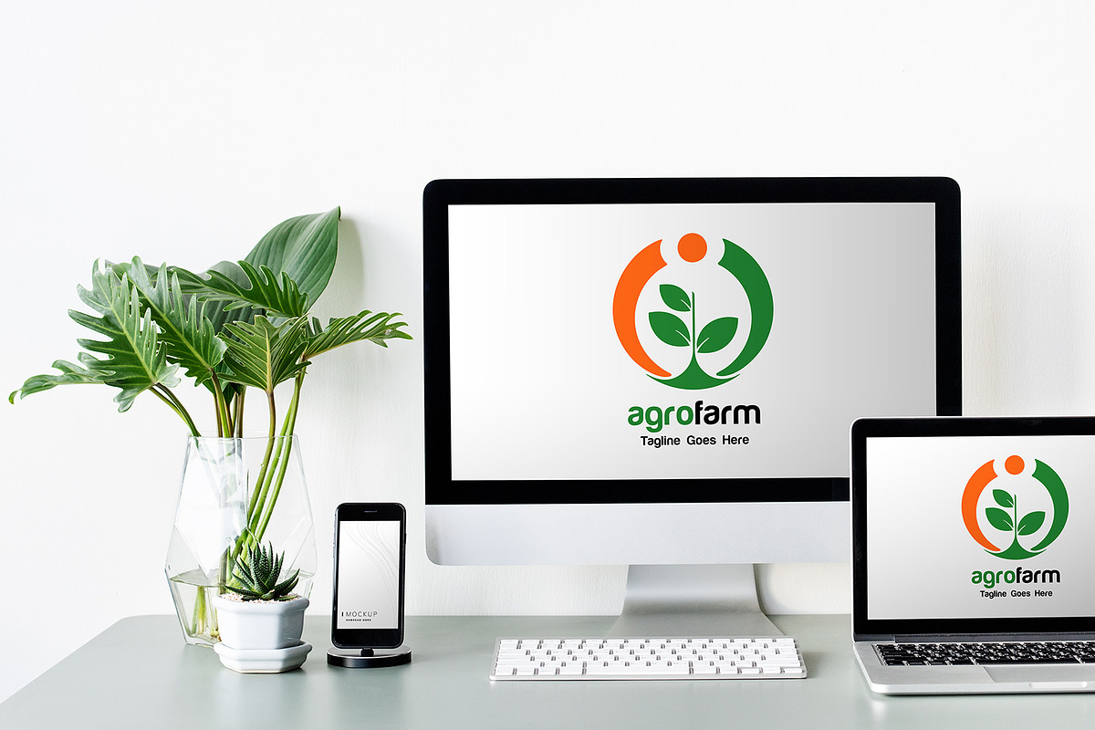 Organic Farm & Agriculture Logo, a Branding & Logo Template by YUDesignStore (Photo 7 of 8)