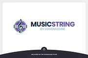 Music String Logo Template, a Branding & Logo Template by LOGOMAGINE (Thumbnail 15 of 16)