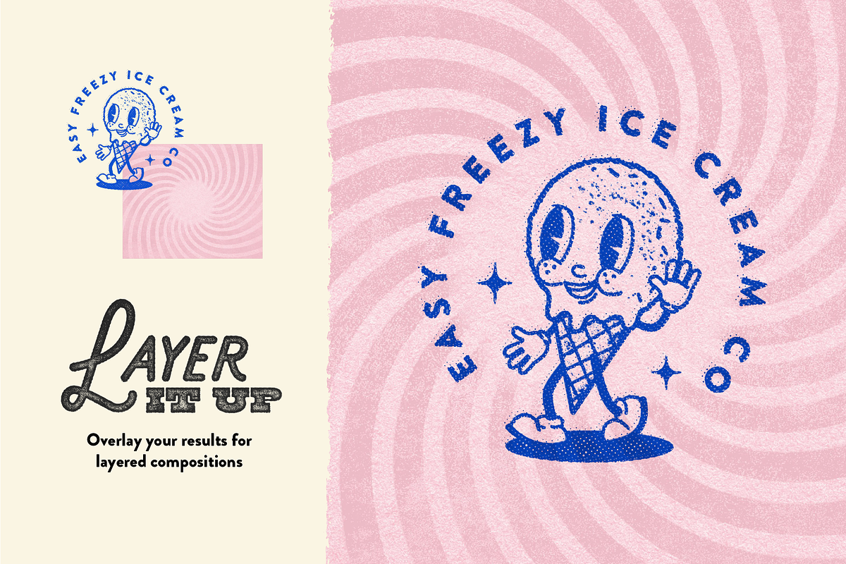 Vintage Stamp Texture Effects, a Layer Style Add-On by mockstar (Photo 5 of 9)