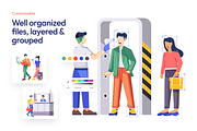 Airline Booking Illustrations, a Person Illustration by Vectors Market (Thumbnail 3 of 8)