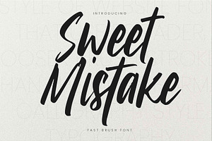 Sweet Mistake – Fast Brush Font