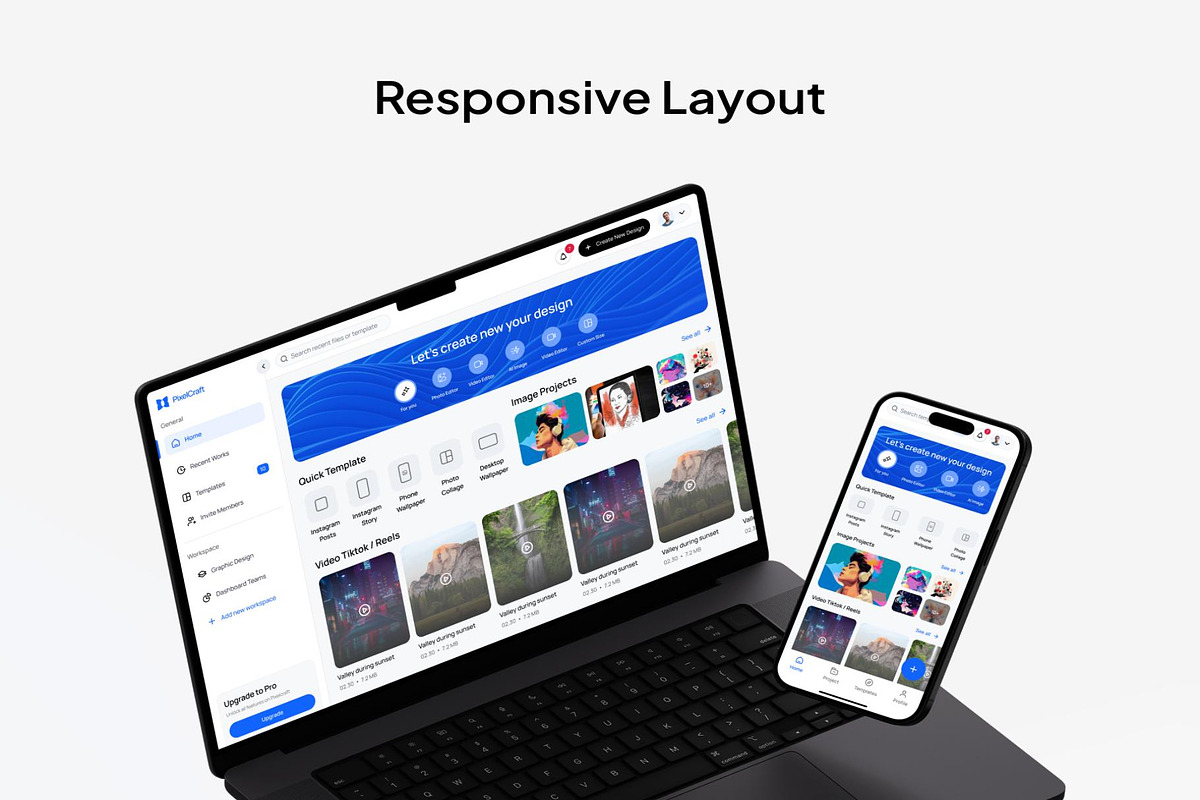 PixelCraft Design Editor App UI KIT, an UI Kit Template by Lumina_ui_ux202 (Photo 5 of 7)