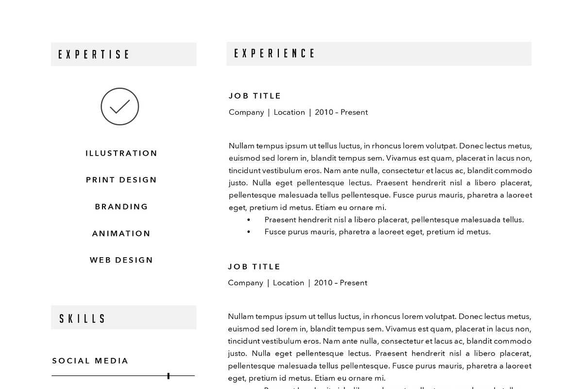 Resume Template 3 Page | CV Template, a Resume Template by The Template Depot (Photo 5 of 5)