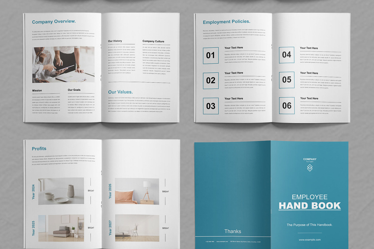 Employee Handbook Layout, a Brochure Template by ContestDesign (Photo 3 of 3)