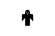 Modern Ghost Vector Illustration, a Seasonal Illustration by Vectorium Studio (Thumbnail 1 of 4)