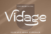 Vidage - Elegant Serif Typeface Font, a Sans Serif Font by PutraCetol Studio (Thumbnail 1 of 10)