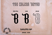 The Kalcer Retro Font, a Blackletter Font by made_by_nope (Thumbnail 2 of 6)