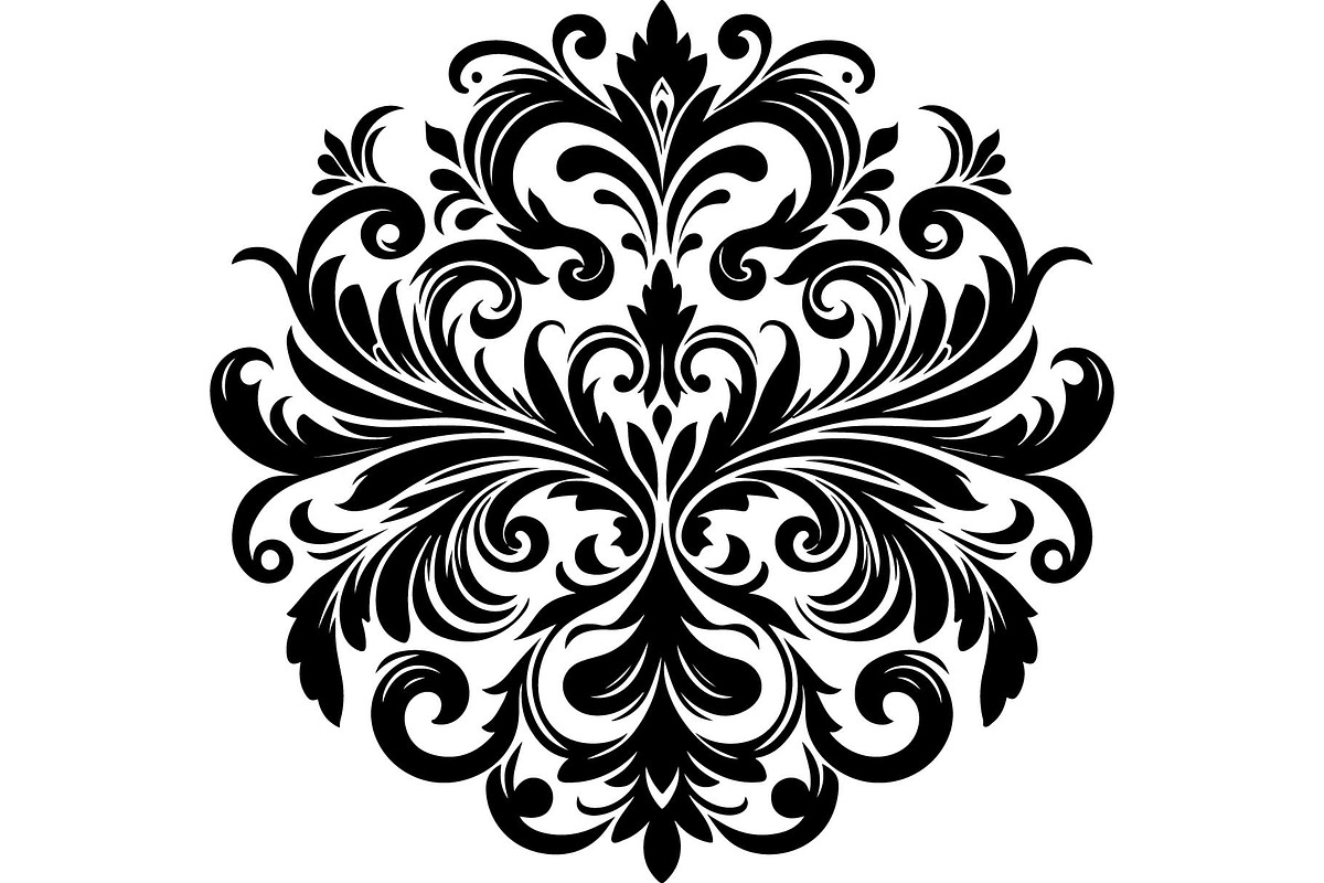 Elegant Black Floral Set, an Object Graphic by jahid234 (Photo 9 of 13)