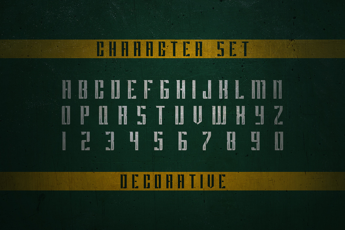 GRVS Apocalypse Stencil Font preview 4