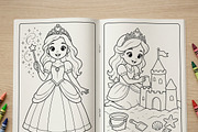 Magical Princess Coloring Book Vol45, a Person Illustration by ikarifq shop (Thumbnail 7 of 7)