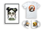 Halloween Clipart Design Mega Bundle, a Decorative Illustration by Moon Studio (Thumbnail 5 of 5)