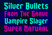 Dusk Till Dawn - creepy vampire font, a Blackletter Font by Comicraft Fonts (Thumbnail 2 of 3)