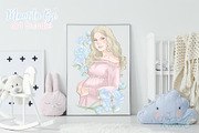 Mother to be PNG Clip Art Pregnancy, a Decorative Illustration by RivusArt (Thumbnail 9 of 9)