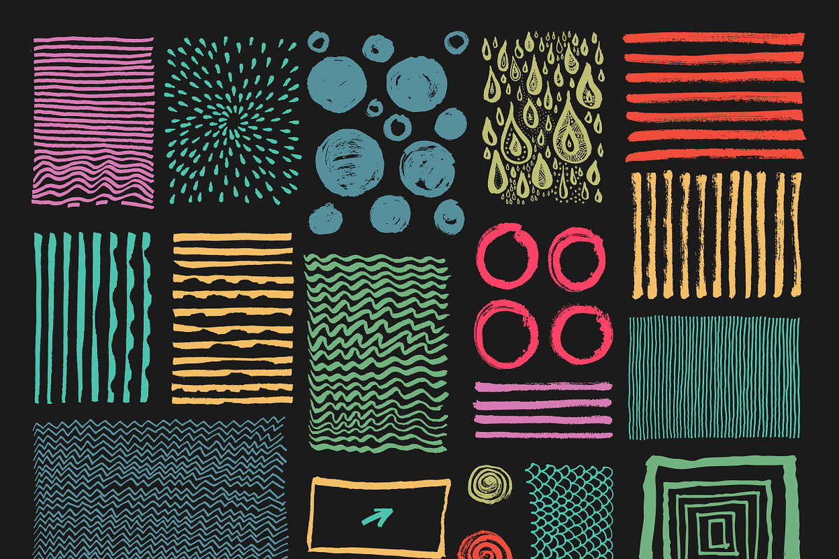 Ink Brush Strokes vector eps 10, a Texture Graphic by Soulful Vectors (Photo 3 of 7)