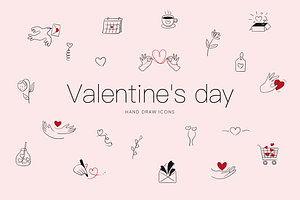 Valentine's day hand drawn icon, an Outline Icon by Poturemskaya.design