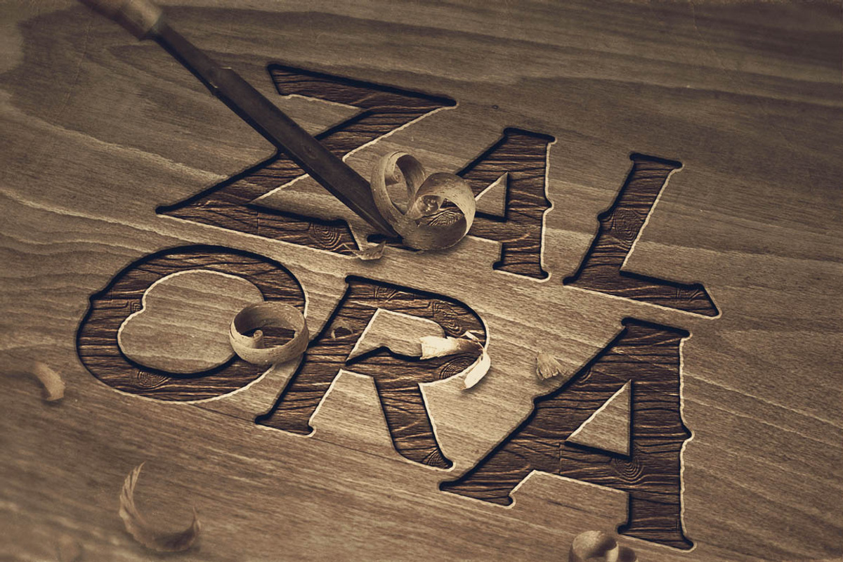 Zalora Typeface preview 5