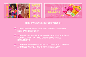 Pink Shop Banner Templates