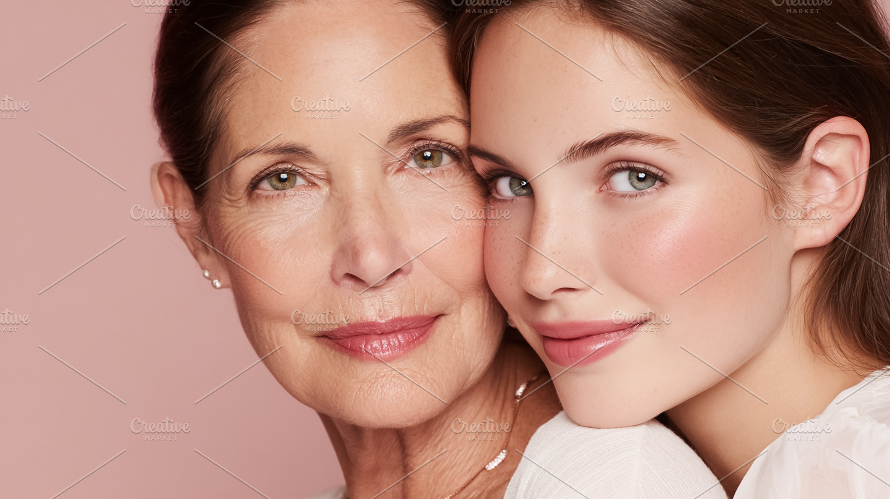 Mother and daughter embracing, showing intergenerational bond, l, a Photo by Studio ANNA