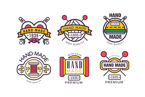 Hand Made Needlework Badge and Logo, an Object Illustration by TopVectors