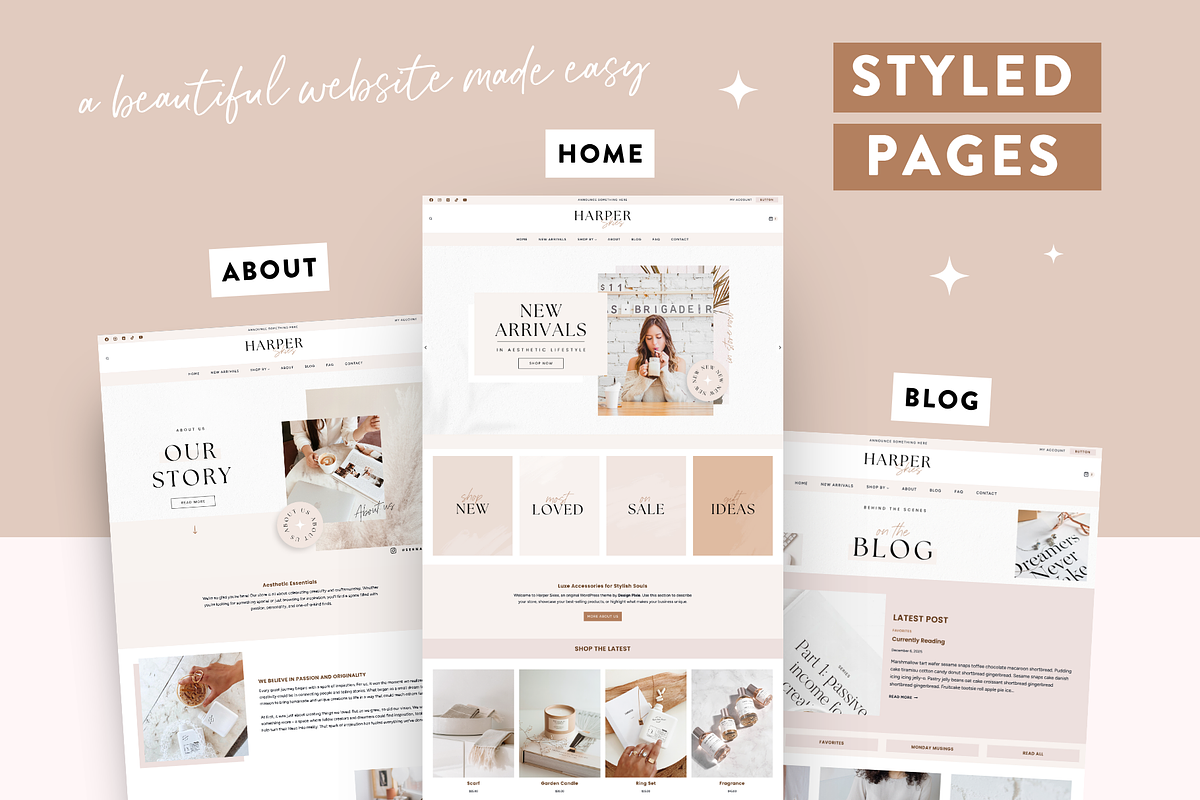 Minimal Wordpress Woocommerce Theme, a WordPress Template by Design Pixie (Photo 4 of 8)