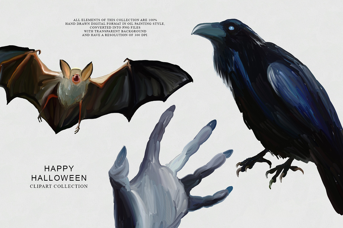 Happy Halloween - holiday clipart, a Seasonal Illustration by Vasmila (Photo 5 of 10)