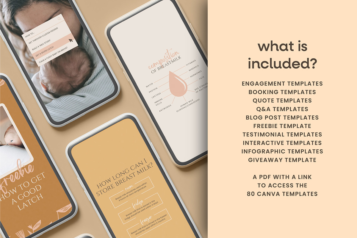 Lactation Consultant Template Bundle, a Social Media Template by Templatez.Co (Photo 8 of 8)