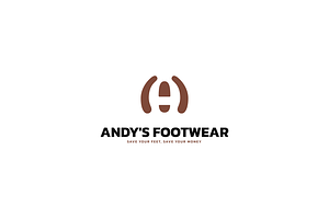 Letter A Footwear Logo
