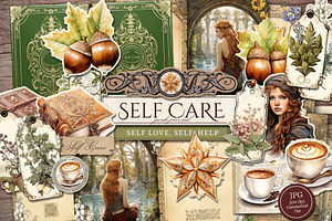 Self Care Scrapbook Kit