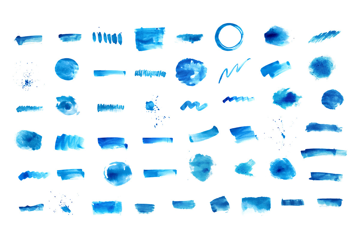 50 Watercolor Stroke Element, a Texture Graphic by freeject.net (Photo 2 of 2)