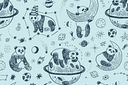 Space Planets and Sleepy Panda, a Pattern Graphic by GooseFrol (Thumbnail 7 of 9)