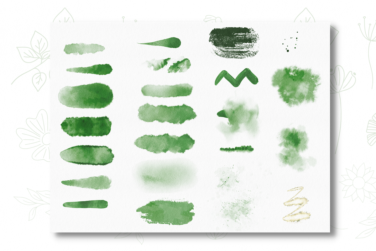 Watercolor Procreate Brushes, a Brush Add-On by Angela Roze (Photo 9 of 12)