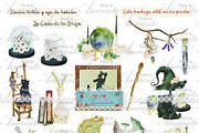 Vintage Halloween Scrap Kit (No-AI), a Pattern Graphic by MadeByAmaranta (Thumbnail 10 of 10)