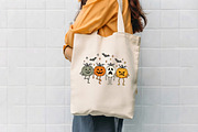 Four halloween pumpkins with faces, a Seasonal Illustration by CrexoraLab (Thumbnail 4 of 4)