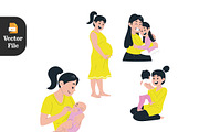 Mother’s Day 21 Vector illustration, a Seasonal Illustration by Peacock_design (Thumbnail 7 of 8)