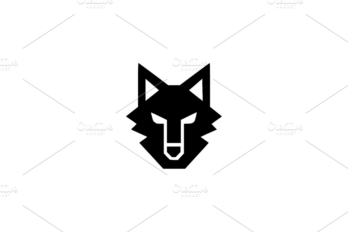 Wolf Head Vector Logo, a Branding & Logo Template by Vectorium Studio (Photo 1 of 4)