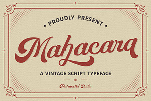 Mahacara - Vintage Script