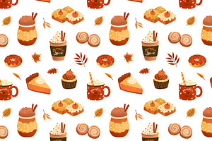 Pumpkin Spice Coffee And Sweets