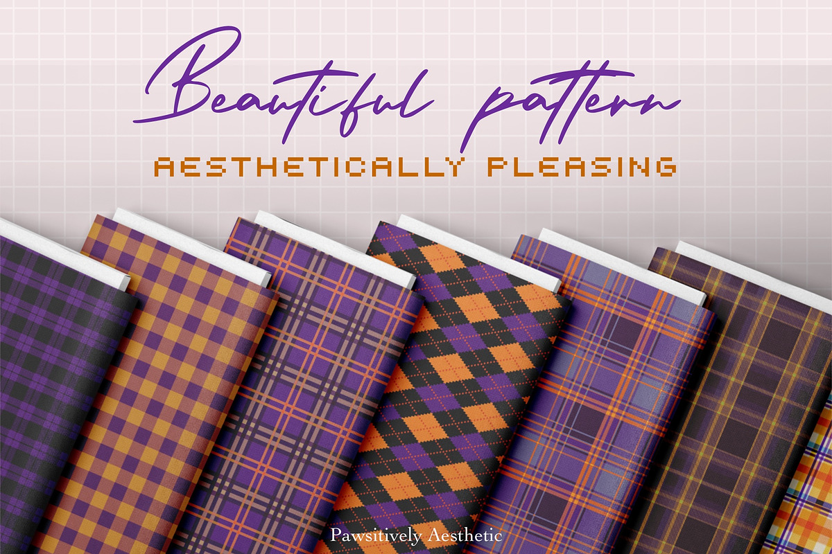 Fall Plaid Digital Paper Set 3, a Pattern Graphic by Pawsitively Aesthetic (Photo 4 of 4)