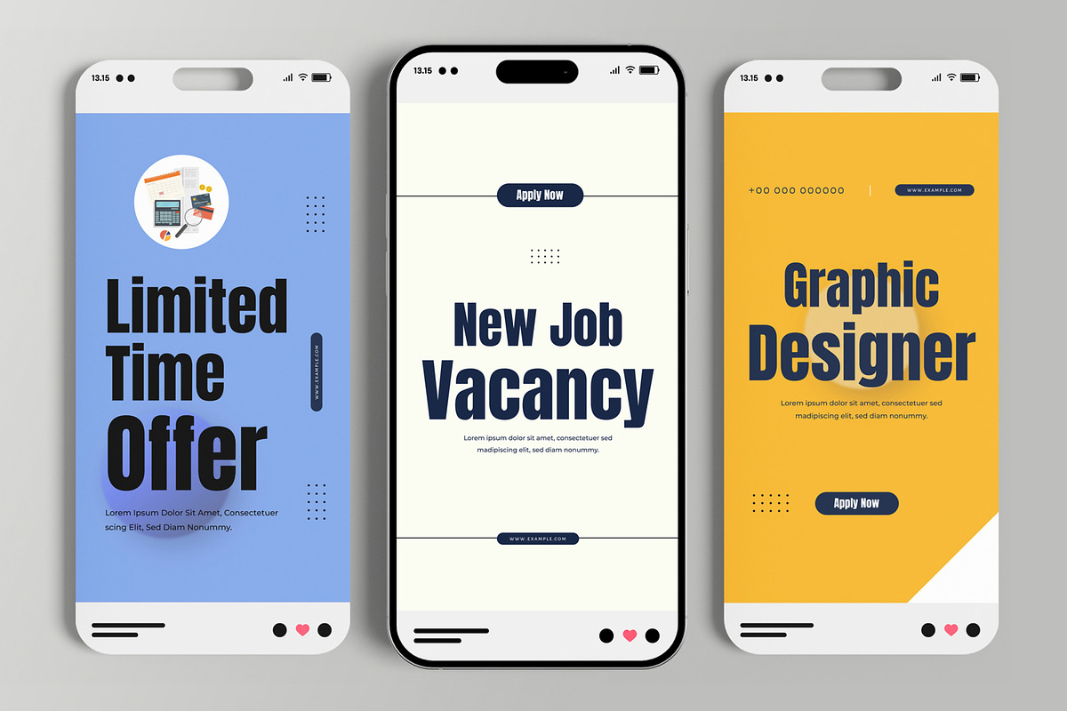 Job Hiring Social Media Story Post, a Social Media Template by MightyDesign (Photo 3 of 6)