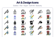 500 Art And Design Vector Icons, an Outline Icon by Juicy Icons (Thumbnail 5 of 5)