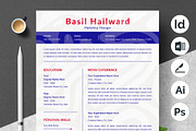 Bold Typography Resume Template, a Resume Template by ResumeInventor (Thumbnail 1 of 4)