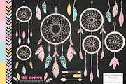 Pink Dreamcatcher Clipart & Vectors, an Illustration by Amanda Ilkov (Thumbnail 2 of 4)