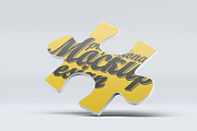 One Puzzle Piece Mockup, an Advertising Mockup by Xtrahive (Thumbnail 2 of 2)