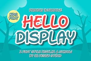 Hello Display - Brush Font