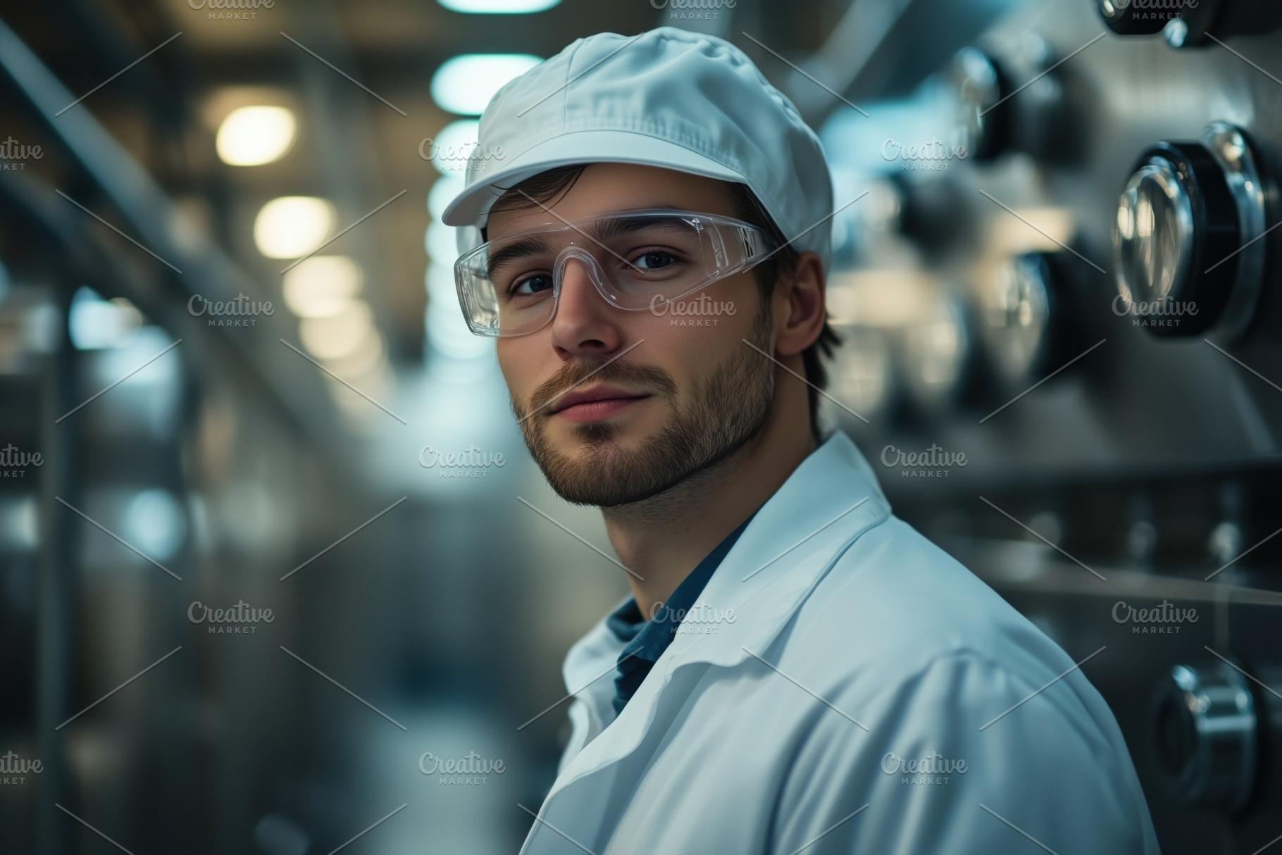 A Whole Milk and Fermented Milk Production Master young male food industry work, a Person Photo by Textures & Backgrounds
