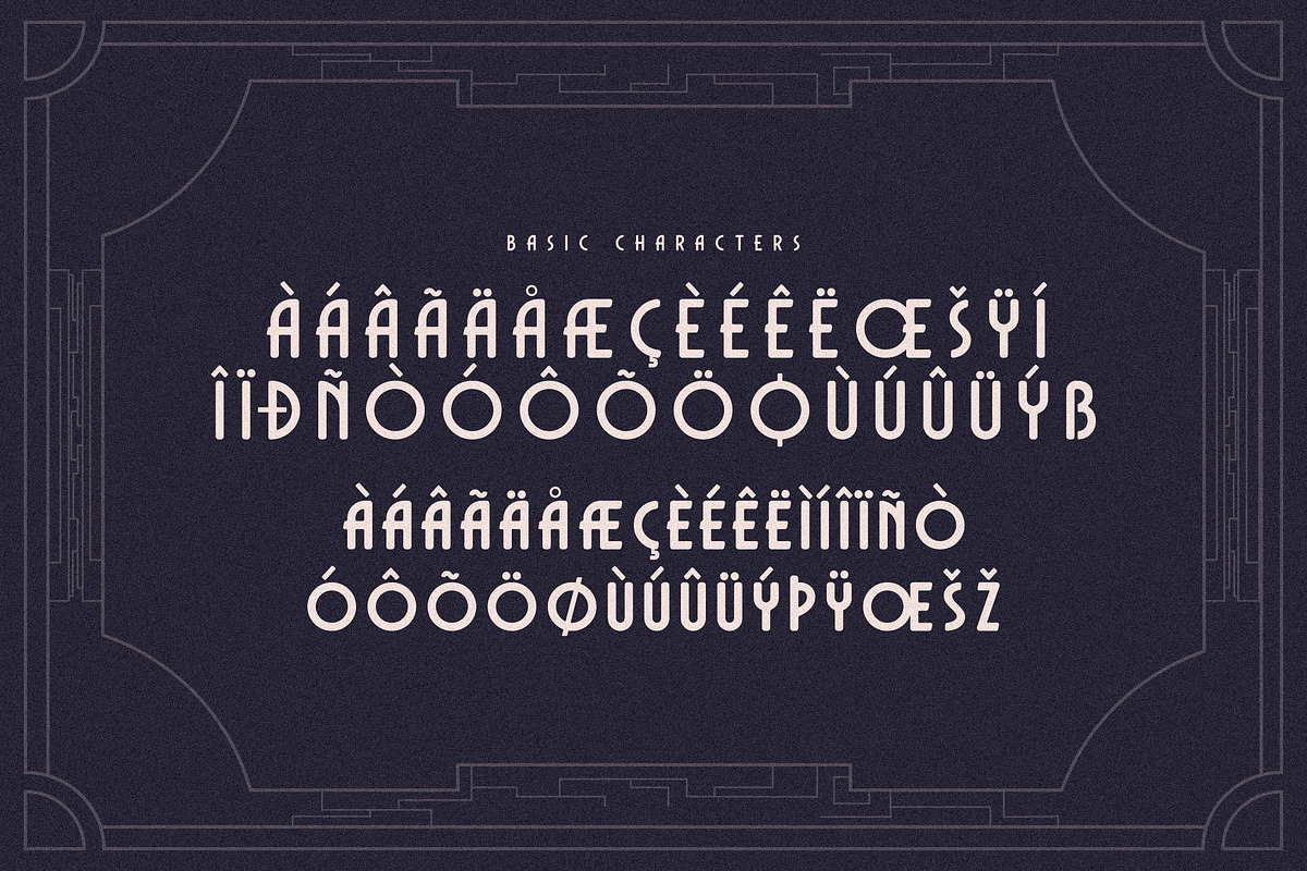 Dechor Rothen Modern Art Deco Font, a Sans Serif Font by Storytype Studio (Photo 14 of 15)