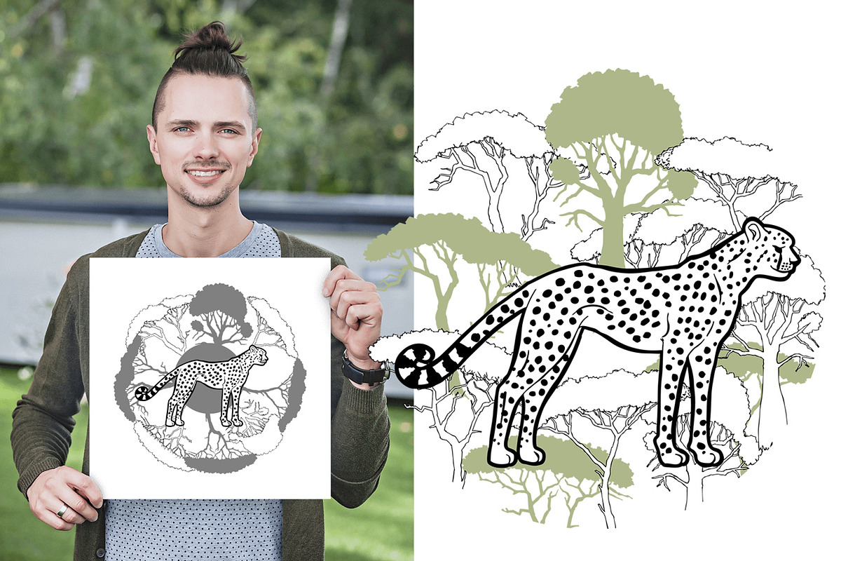 Savanna Animals clip art, an Animal Illustration by Nataliapiache (Photo 7 of 10)