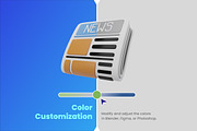 30 3D Communication and Media Icons, an Object 3D Model by Flat Icons (Thumbnail 2 of 8)